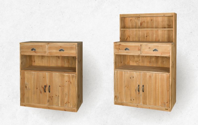 double meuble bois vieilli
